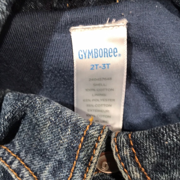 Gymboree, lined jean jacket , 2T - Picture 2 of 5